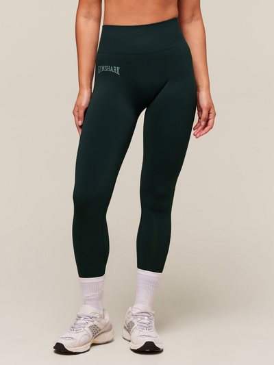 Gymshark Everyday Seamless Graphic Leggings - Darkest Teal