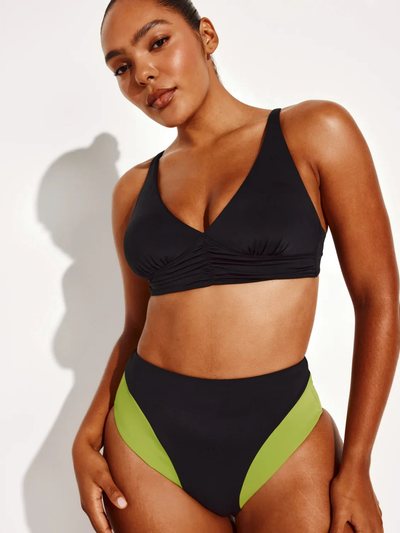 Knix High Rise Bikini Swim Bottom - Color Block - Last Call