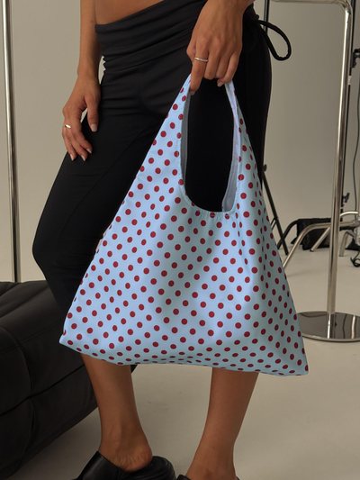 Princess Polly Mayda Tote Bag Red / Blue Polka