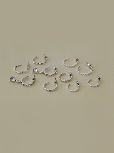 Princess Polly Delfine Earring Pack Silver