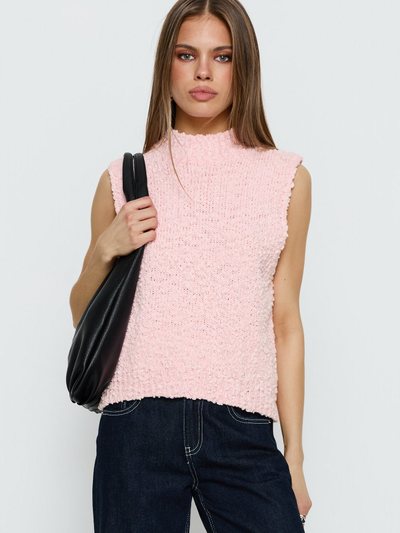 Princess Polly Lanette High Neck Sleeveless Top Soft Pink