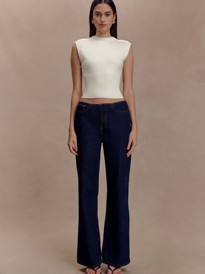 Meshki Sharpay Sleeveless Knit Top - Ivory