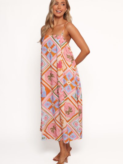 Petal & Pup Gisela Midi Dress - Multi Tile
