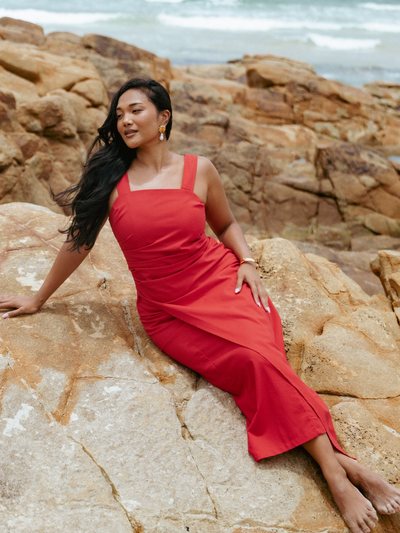 Petal & Pup Caterina Maxi Dress - Red