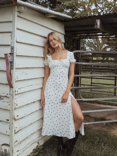 Petal & Pup Jill Midi Dress - Cherry Print