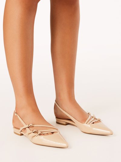 Petal & Pup Hettie Flats - Beige Patent