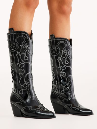 Petal & Pup Zaine Boot - Black Shine