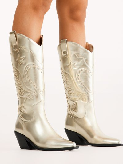 Petal & Pup Everlyn Boots - Gold Metallic