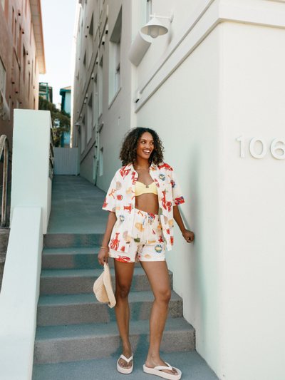 Petal & Pup Hampton Short - Cream Multi