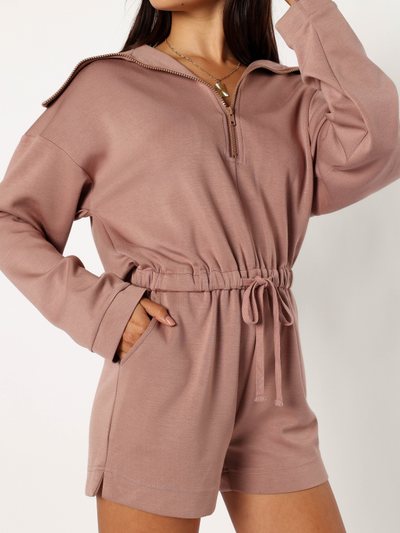 Petal & Pup Peri Sweater Romper - Mocha