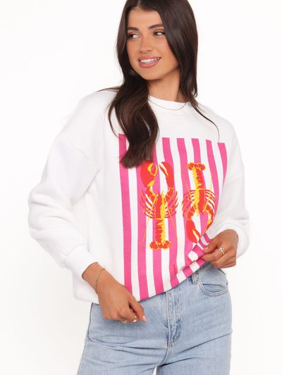 Petal & Pup Goodwin Lobster Sweatshirt - White