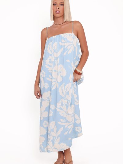 Petal & Pup Margherita Maxi Dress - Blue Hibiscus