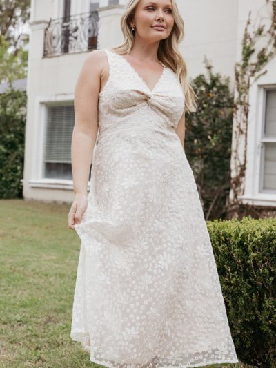 Petal & Pup Louise Midi Dress - Cream