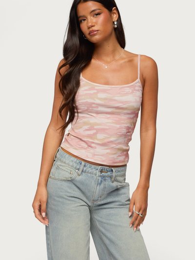 Edikted Ciellah Camo Tank Top