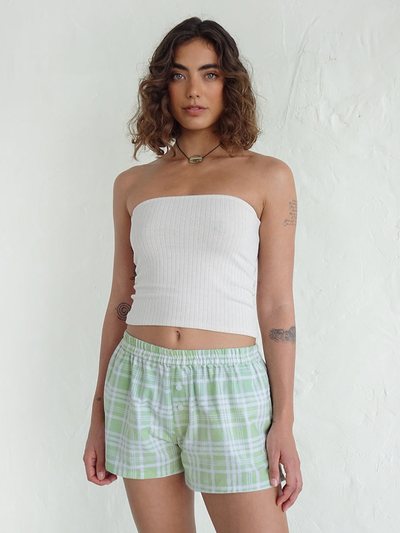 Motel Laboxe Boxer Shorts in Table Cloth Neo Mint