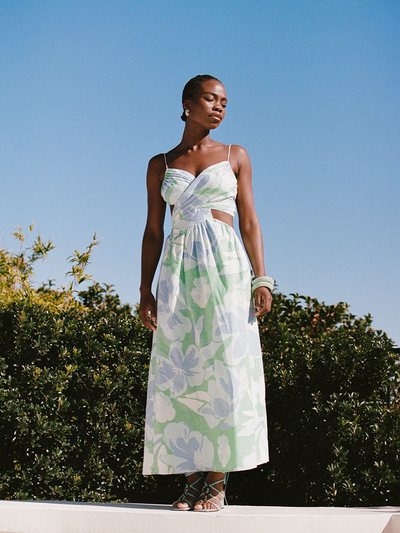 Sabo Skirt Iris Midi Dress - Spring Petals