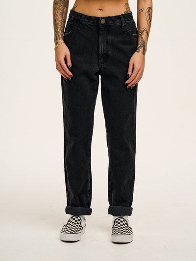 Lucy & Yak Dana - Mom Denim Jeans in Washed Black