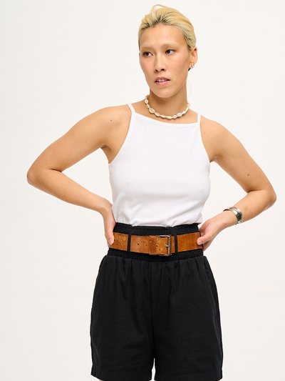 Lucy & Yak Adele - Cotton Shorts in Black