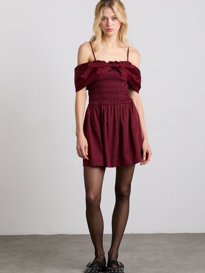 Damson Madder Esmerelda Mini Multi-Way Dress - Burgundy