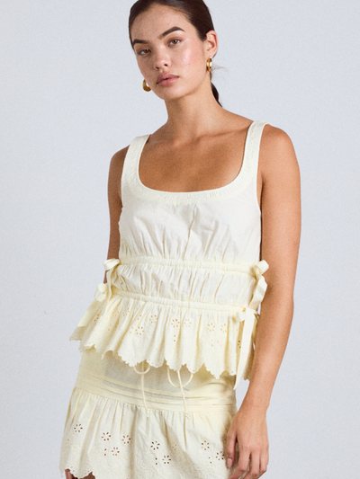 Damson Madder Jade Cami - Yellow Broderie