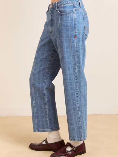 Damson Madder Tovie Jeans - Laser Check