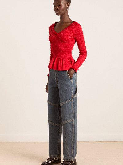 Damson Madder Drew Jeans - Vintage Wash