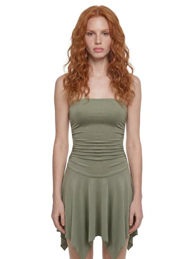 Dolls Kill Flora Strapless Fairy Dress - Sage