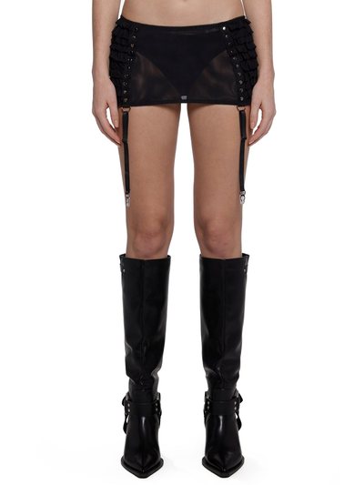 Dolls Kill Dust Garter Mini Skirt - Black
