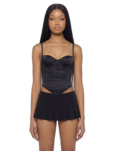 Dolls Kill Khloe Corset Top - Black