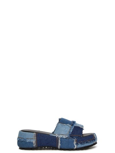 Dolls Kill Patchwork Denim Slides