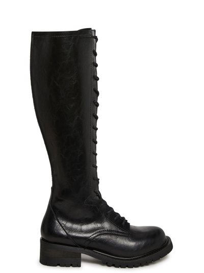 Dolls Kill Outro Knee High Cadet Boots