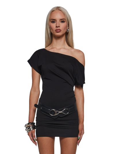Dolls Kill Milan At Midnight Backless Belted Mini Dress