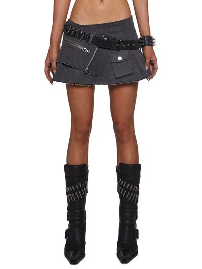 Dolls Kill Outro Twill Bullet Micro Skirt