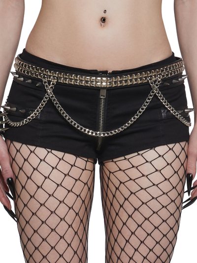 Dolls Kill Bold Edge Studded Belt