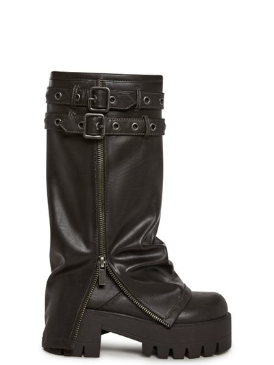 Dolls Kill Warp Knee High Pant Boots - Brown