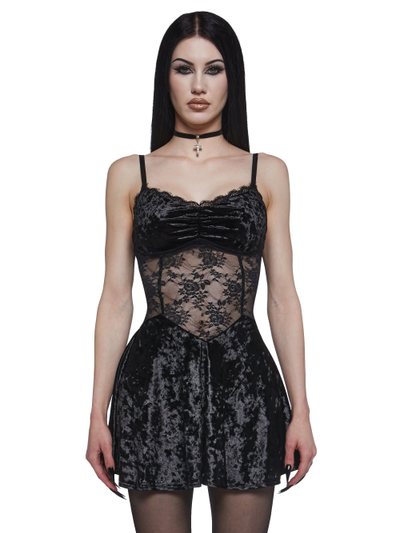 Dolls Kill Everglow Feels Mini Dress - Black