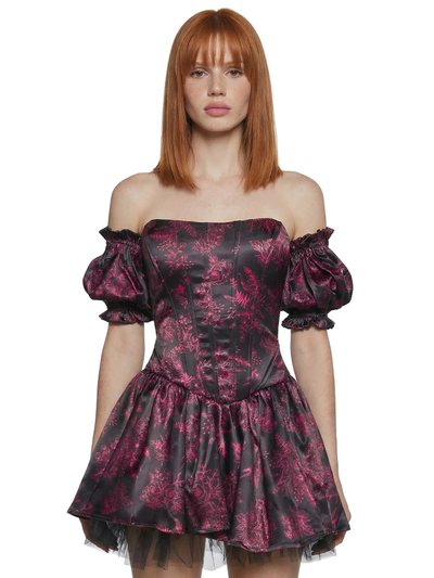 Dolls Kill Holding Court Corset Dress - Black