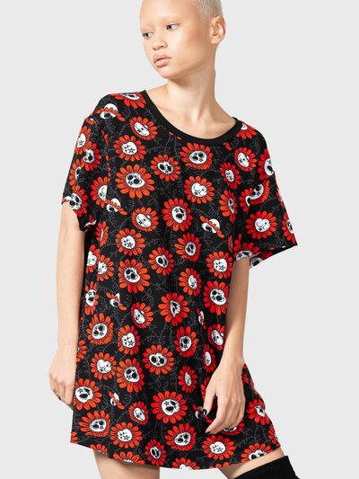 Killstar Gloomy Blossom Lounge Shirt