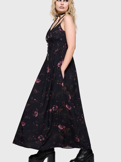 Killstar Junniper Maxi Dress [BLACK/PINK]