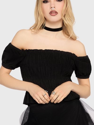 Killstar The Hollow Shirred Top