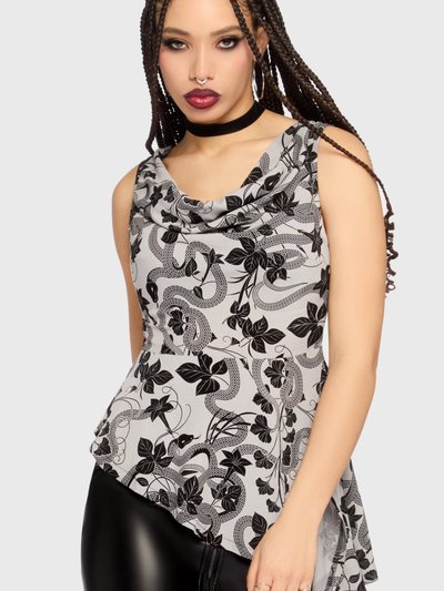 Killstar Venomous Rose Asymmetric Top