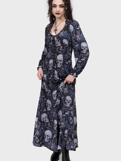 Killstar Death's Head Maxi Dress