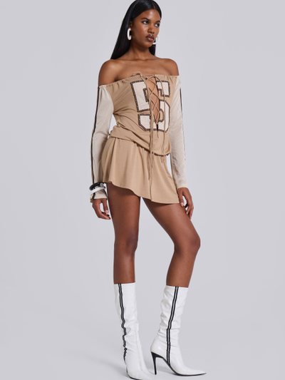 Jaded London Maia Lace Up Mini Dress