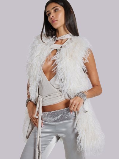 Jaded London Tilia Faux Mongolian Fur Gilet