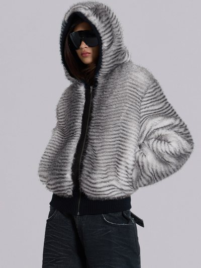 Jaded London White Bear Faux Fur Jacket