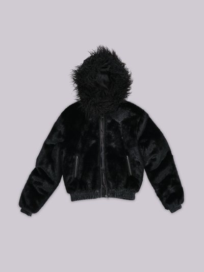 Jaded London Raven Faux Fur Jacket
