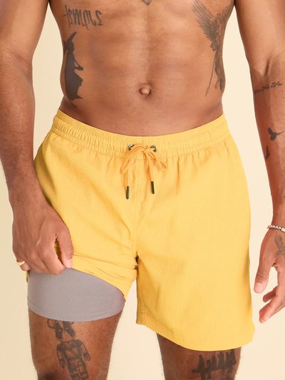Chubbies The Banana Peels 5.5" (Textured Lined Swim)