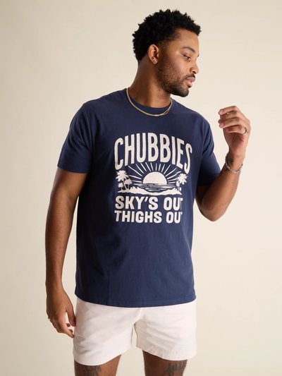 Chubbies The No Brainer (Non Pocket Graphic T-Shirt) - Navy