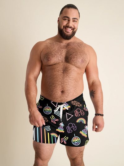 Chubbies The Neon Pride 4" (Classic Lined Swim Trunks)