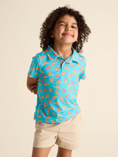 Chubbies The Lil Packed Pizza For Lunch (Toddler Performance Polo)